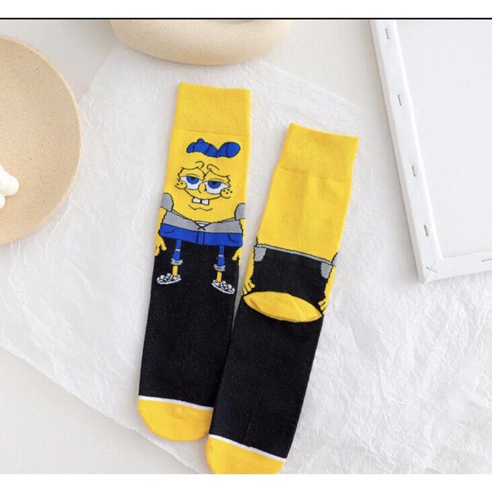 Cartoon Socks, Fun Novelty Mens Crew Character Socks